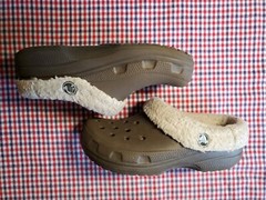Crocs Mammoth Unisex Kids Brown/Lined Clogs Size 12-13 C Youth