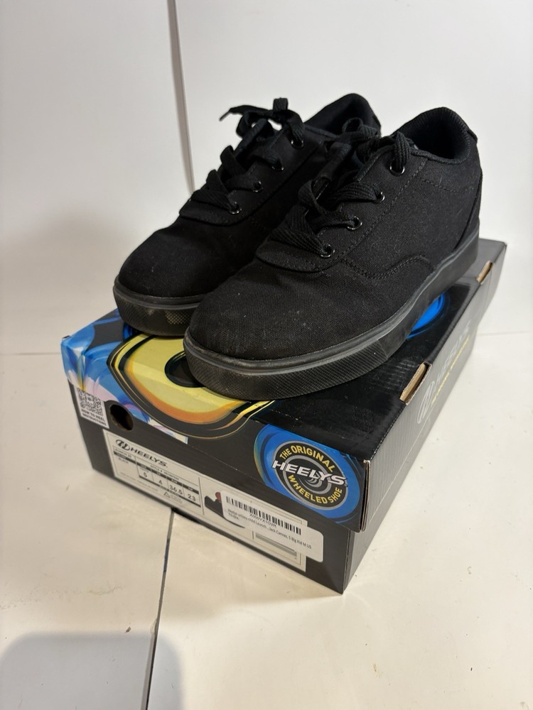 Youth Size 5 Heelys Shoes Black With Box Barely Worn – As Pictured