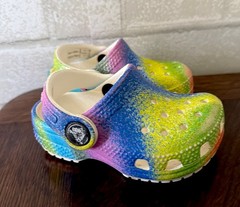 Crocs Classic Solarized Multicolor Toddler Clog Size C4 Tie Dye
