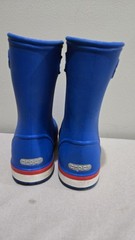 Crocs Handle Blue Waterproof Pull On Boots TODDLER SZ J 1 VERY NICE!