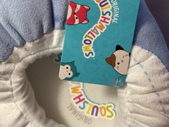 Original Squishmallow Samir the Whale Plush Slippers Kids Size 6/7 NEW