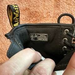 Dr. Martens Kids Size 3 White Leather Zip & 8 Hole Lace Up Boots