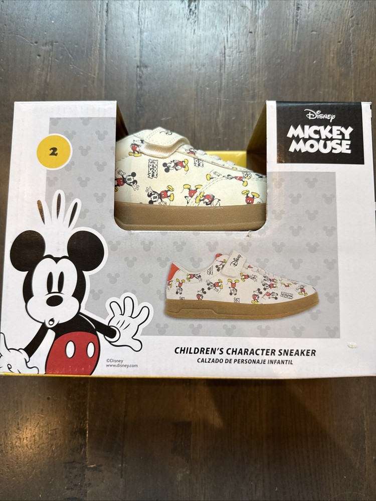 2026 Aldi Disney Mickey Mouse Children’s Sneaker Size 2 NIB
