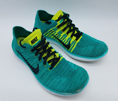 Nike Free RN Flyknit (GS) Youth’s Running Shoes Size 6.5Y Women’s Size 8 Green