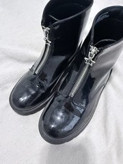 Class Black Bootie Star Accent Zipper Ankle Boots US Kids Size 3