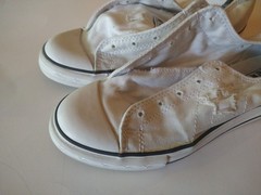 Converse Shoes Kids Teens Size 4.5 White Chuck Taylor One All Star Sneakers