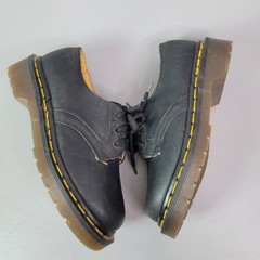 Vintage Dr Martens Original Made In England Leather Black Shoes Kids US 13