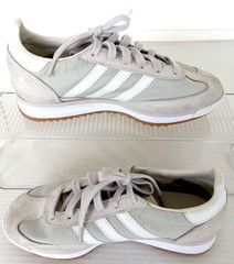 Size 4 Big Kids Adidas Originals SL 72 RS Youth Shoes IH8079 White and Gray