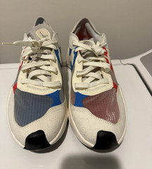 Jordan Formula 23 Low Top Lace-Up Leather Sneaker White/Blue/Red 13 DN2647