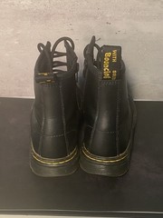 Dr. Martens Docs Kids Size 4 Black Leather Combat Boots 1460J Doc Martin