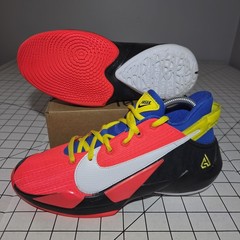 Nike Zoom Freak 2 GS 6Y/Women 7.5 Bright Mango Coral Blue Yellow CN8574-606
