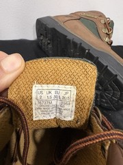 Timberland Leather Hiking Ankle Boot Brown/Green Lace-Up Kids US 2 16737M