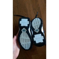 Heelys Athletic Roller Shoes 9120 White/Black/Light Blue Size 1 Youth NO WHEELS