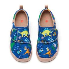 Kid Size UIN Slip On Shoes Canvas Comfortable Loafers „Jurassic Party“