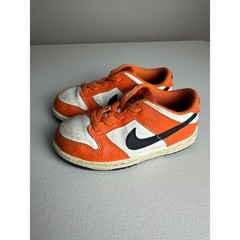 Nike Dunk Low Orange White Black DH9761-003 Toddler Size 10C Sneakers
