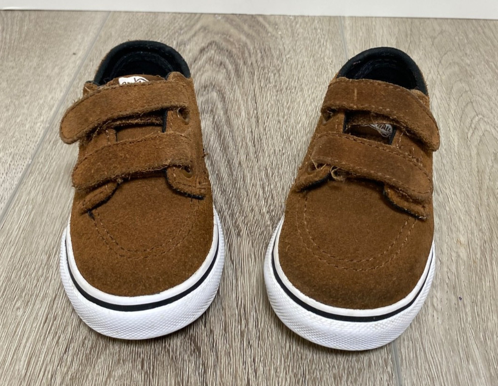 Vans Off The Wall Toddler Size 6.0 Classic Slip On Brown Shoes Unisex Kids Baby