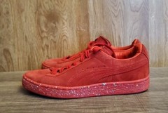 Puma Suede Mono Triplex Casual Sneakers Youth Size 7 Red
