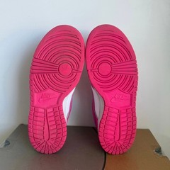 Nike Dunk Low Fuchsia/White Kids Sneakers FB9109-102- SZ 4.5 Y