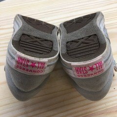 Converse Shoes Junior 2 Chuck Taylor All Star Double Tongue Gray Sneaker 665988F