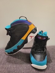 Jordan Air Jordan 9 Retro Dream It Do It Mid Top Black/Blue Kids US 12 Preowned