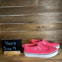 New Big Kids Vans Asher Classic Slip On Skateboarding Sneakers Shoes Size 4 Y
