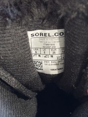 Sorel Purple/Black Geometric Commander Print Faux Fur Trim Snow Boots Child 9