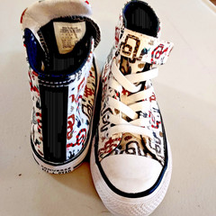 New Converse Chuck Taylor All-Star Snake Kids Sz 12 Easy-On Sneakers Hi-Tops