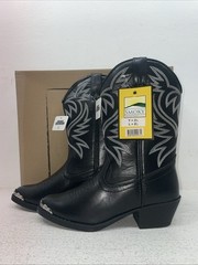 New Youth Black Smoky Mountain Cowboy Boots. 1032 B Y 3.5 3 1/2. 22-76