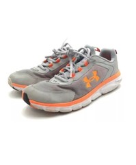 Under Armour Boys Assert Gray Orange Athletic Shoes – Size 7