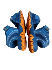 Lily & Dan Kids Blue & Orange Adjustable Strap Sandals US Size 7/8