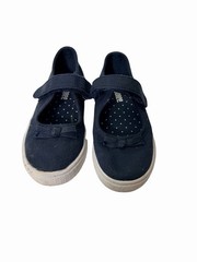 Gymboree Size 10 Navy Blue Uniform Mary Janes Shoe Loafers Comfortable Pad