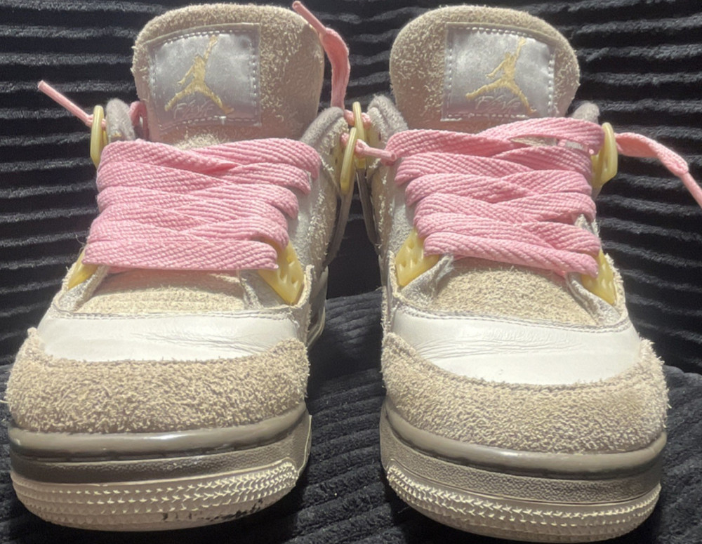 Jordan Air Jordan 4 Retro DV2262-021 Sneaker Beige Pink 6.5Y Unisex Kids