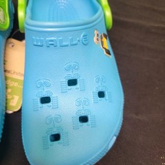 Kids Crocs WALL-E Themed Light Blue Croc Shoes Size J 1/3