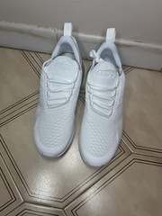 Nike Air Max 270 White Metallic Silver 943345 103 Youth 6.5