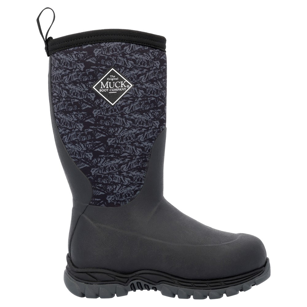Muck Boot Rugged Ii Round Toe Pull On Youth Boys Black Casual Boots RG2002