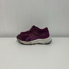 ASICS Contend Purple Hook & Loop Mesh Kids Sneakers US 11K EU 28.5
