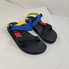 Teva Kids Sandals Hike Walk Blue Yellow Red Sz 2 Kids