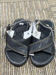 kids Huarache Mexican Leather Sandals crossed design Traditional Artesanal 11.5
