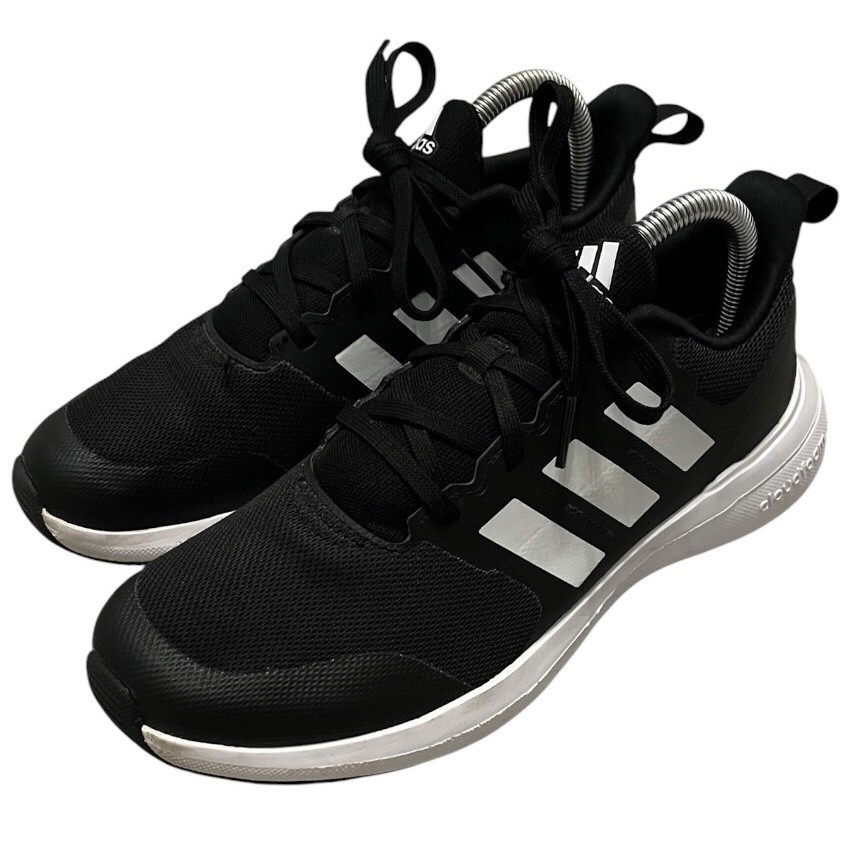 Adidas FortaRun 2.0 Cloudfoam Black & White Sneakers Kids Size 6 28Y001 ID2360