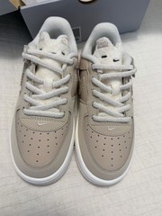 Nike Force 1 Low SE Sanddrift Sail Dark Raisin Pale Ivory (PS) Size 2 Youth