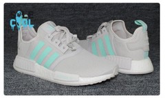 ADIDAS NMD _R1 GREY CLEAR MINT GREEN KIDS GS KNIT RUNNER D96689