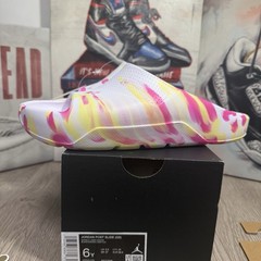 Nike Air Jordan Post Slides Big Kids White Fuchsia Orange Size 5Y, 6Y, 7Y