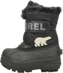 NWOB Sorel Kid’s Snow Commander Insulated Warm Boots Black Toddler Size 4