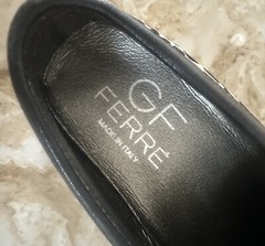New Authentic GIANFRANCO FERRE Signature Unisex Loafers 30 ITALY, 12.5 USA