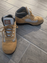 Timberland Youth Field Boot Leather Tan Brown Size 6
