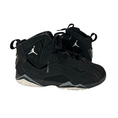 Jordan True Flight Black Grey White High Top Basketball Sneakers Youth 2