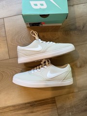 Nike SB Check Canvas GS Light Bone White 905373-002 Youth 6.5Y Women’s 8 New