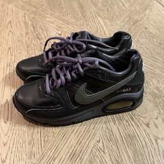 Nike Air Force 407759-012 Size 4 Y Black/gray And Purple Laces 2010