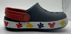 Crocs Disney Kids Fun Lab Mickey Mouse Clog Child Sz 6 Navy w/White Red Yellow