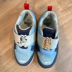 Bluey Sneakers Little Kids Size 12 Blue Bingo Keepy Uppy Athletic Shoes Light Up